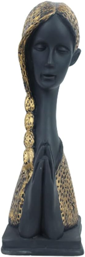 Welcome Lady Statue Sculpture Figurine Craft Furnishing for Home Décor
