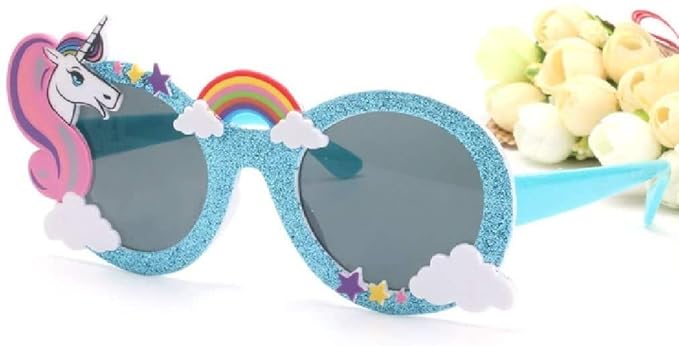 Rainbow Unicorn Glitter Eyeglass for Children