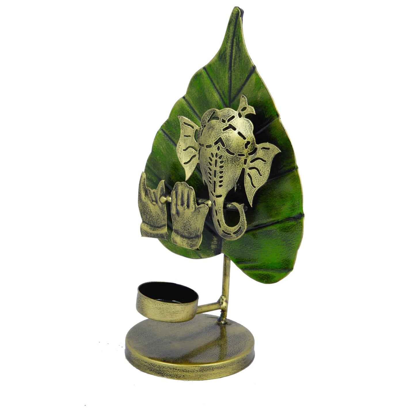 Metal Ganesha Tea Light Candle