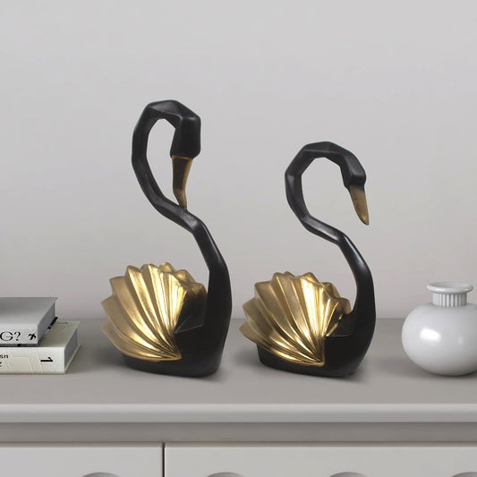 Swan Pair showpiece for Living Room Decoration