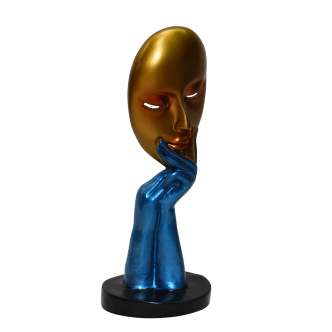 Antique Human Lady Face Statue