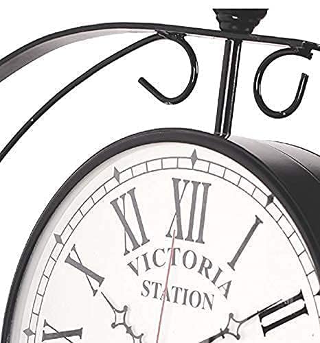 Vintage Double Sided Victoria Analog Wall Clock (6x6 inch)