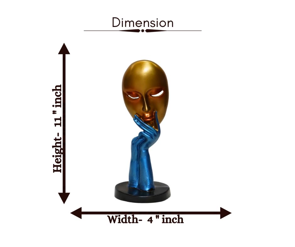 Antique Human Lady Face Statue