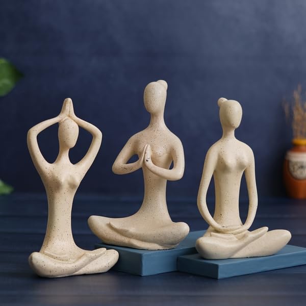 Human Yoga Statue Set of 3