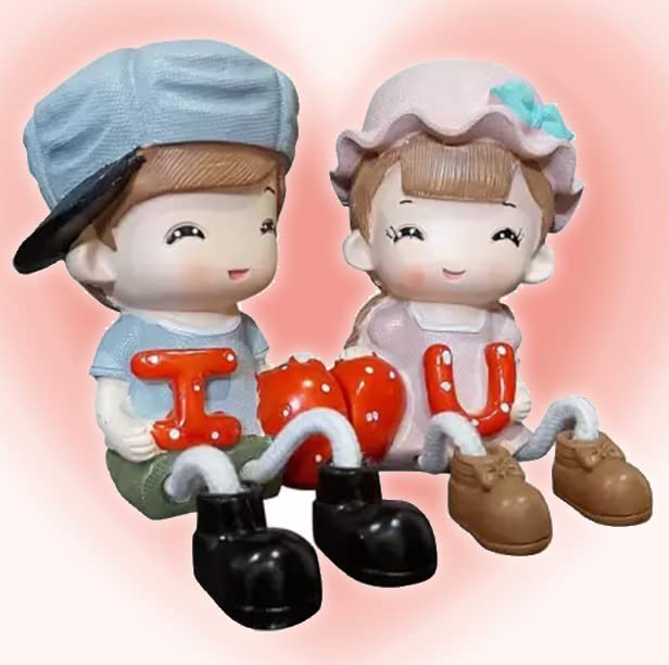 I Love You Couple Gift Set Cute Hanging Legs