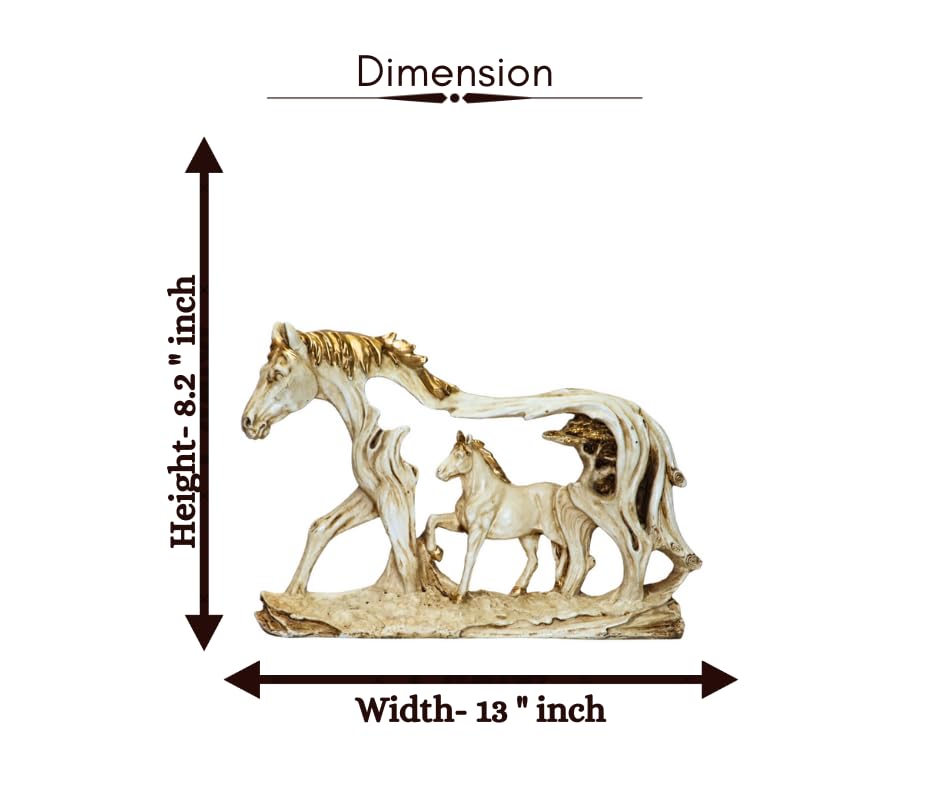 Antique Wall Hanging White Horse