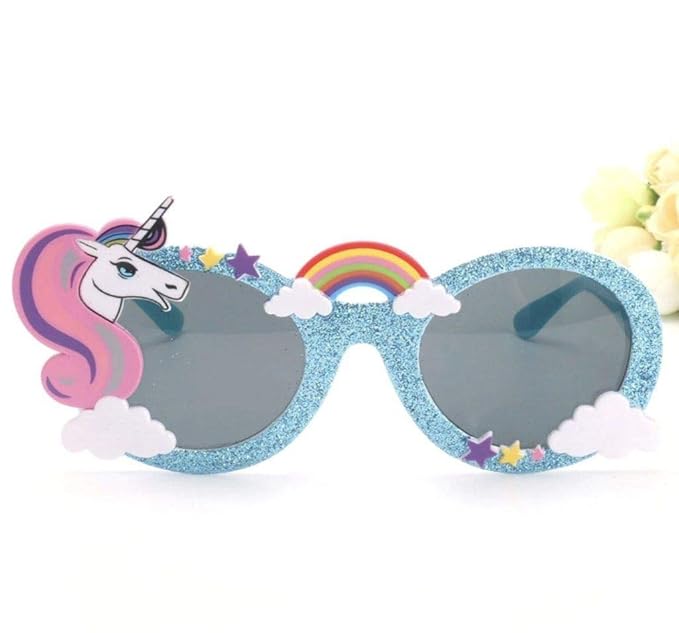 Rainbow Unicorn Glitter Eyeglass for Children