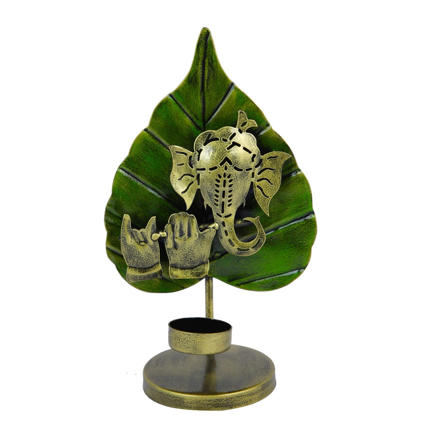 Metal Ganesha Tea Light Candle