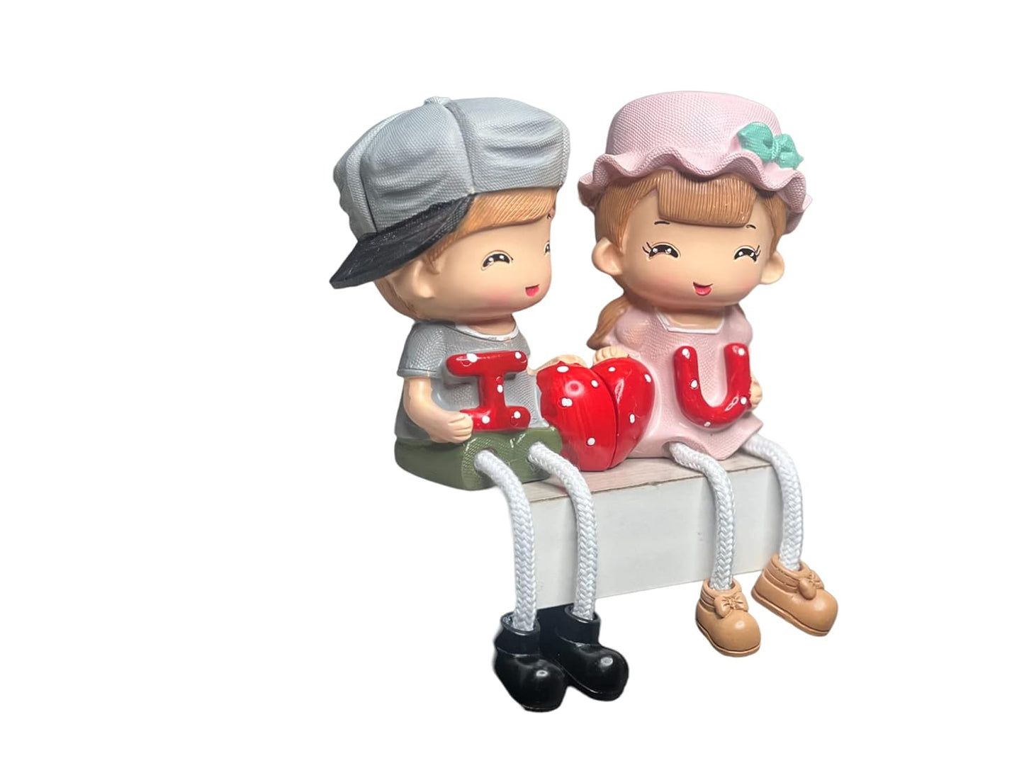 I Love You Couple Gift Set Cute Hanging Legs