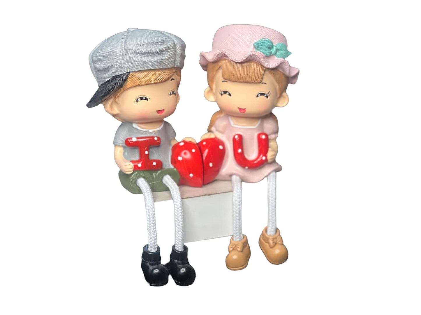 I Love You Couple Gift Set Cute Hanging Legs
