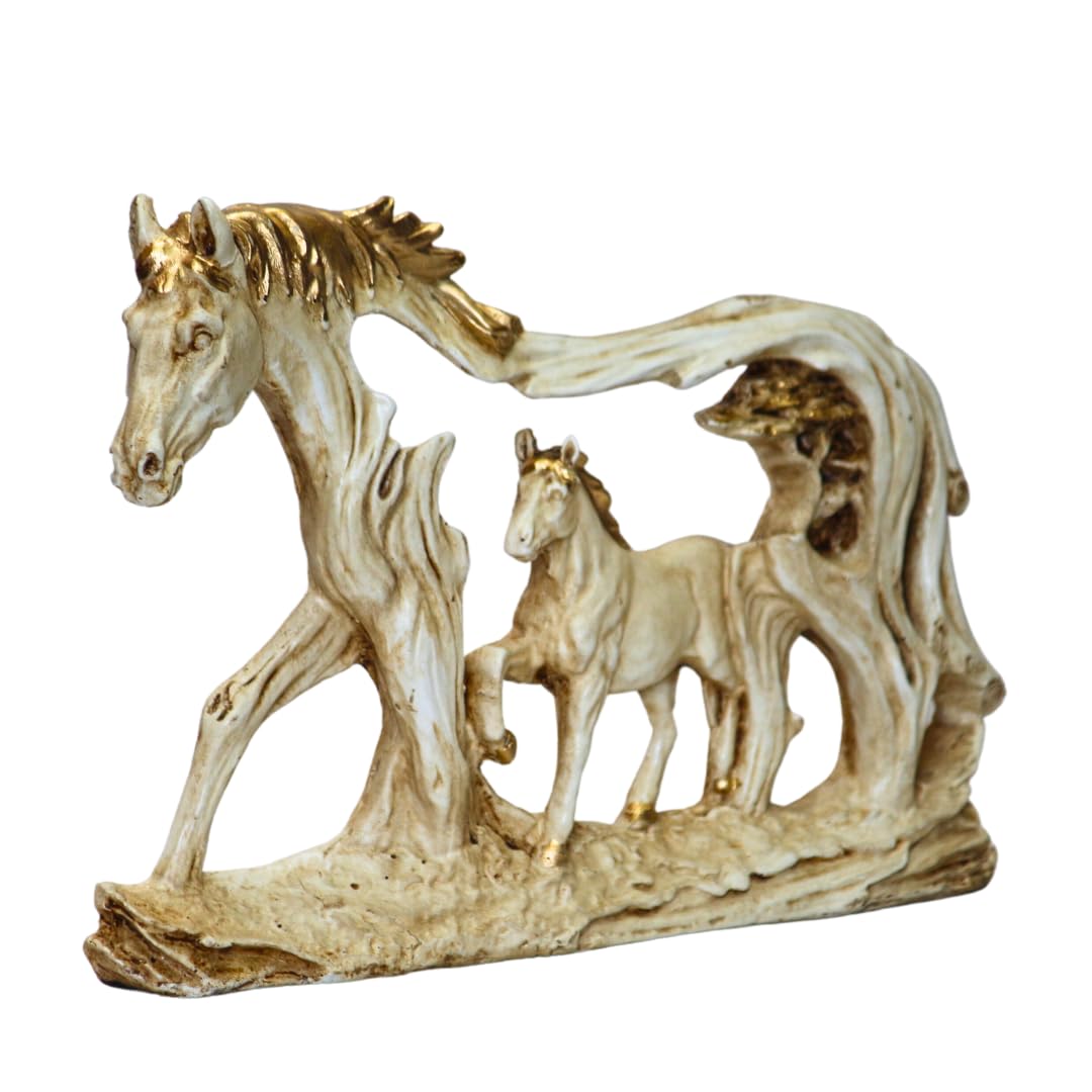 Antique Wall Hanging White Horse