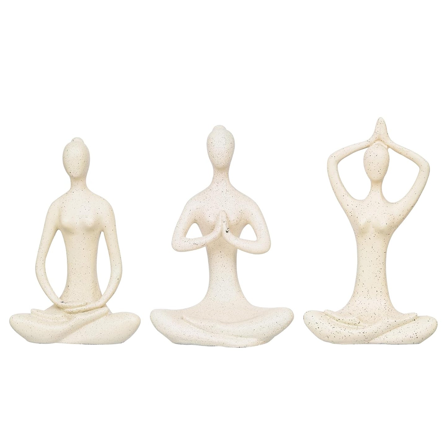 Human Yoga Statue Set of 3