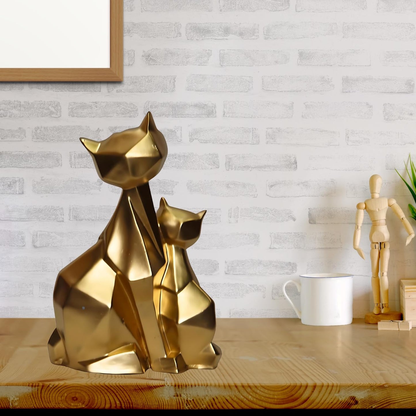 Decors Cat Pair Showpiece Idols