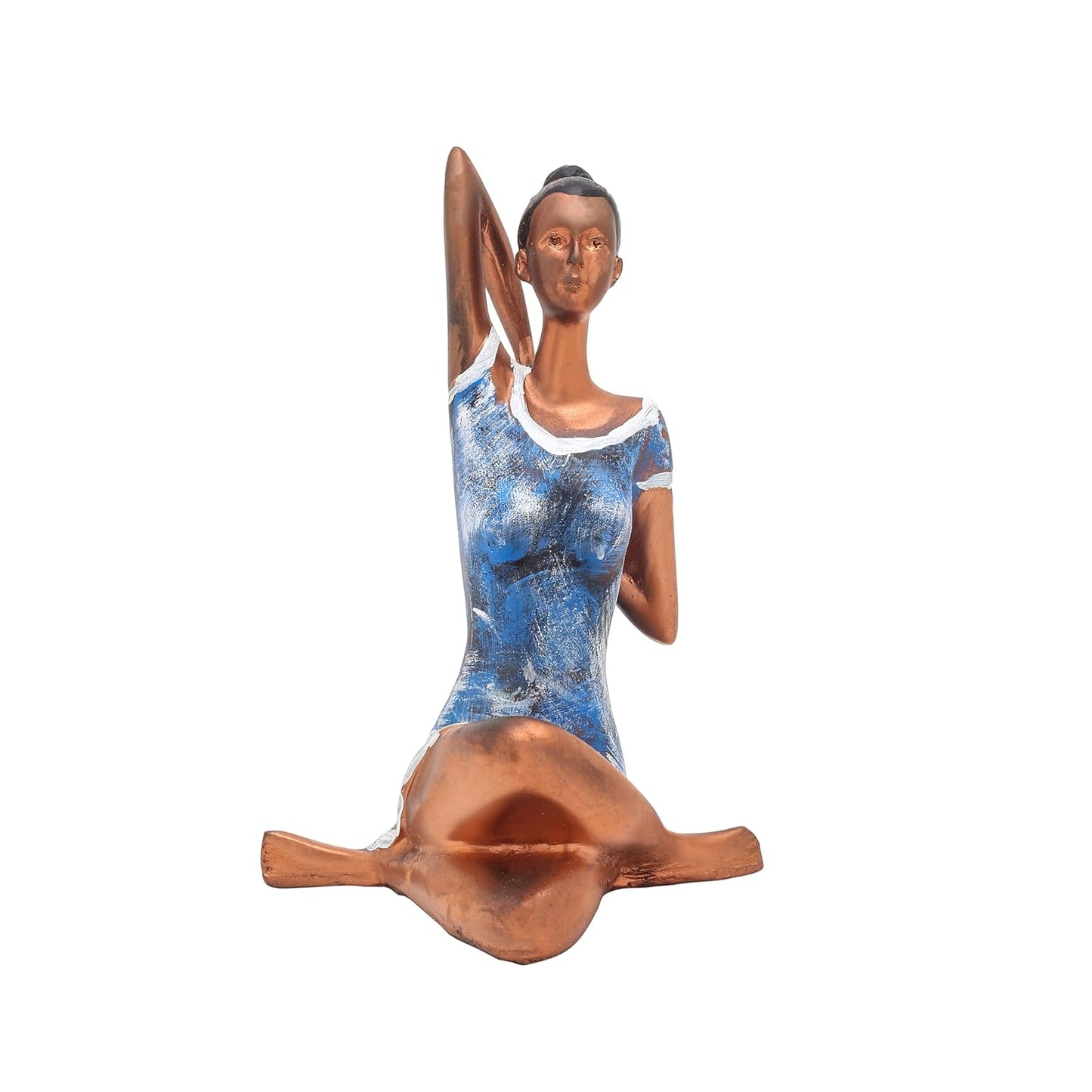 Yoga Posture Lady Statue Elegant Female Figurine