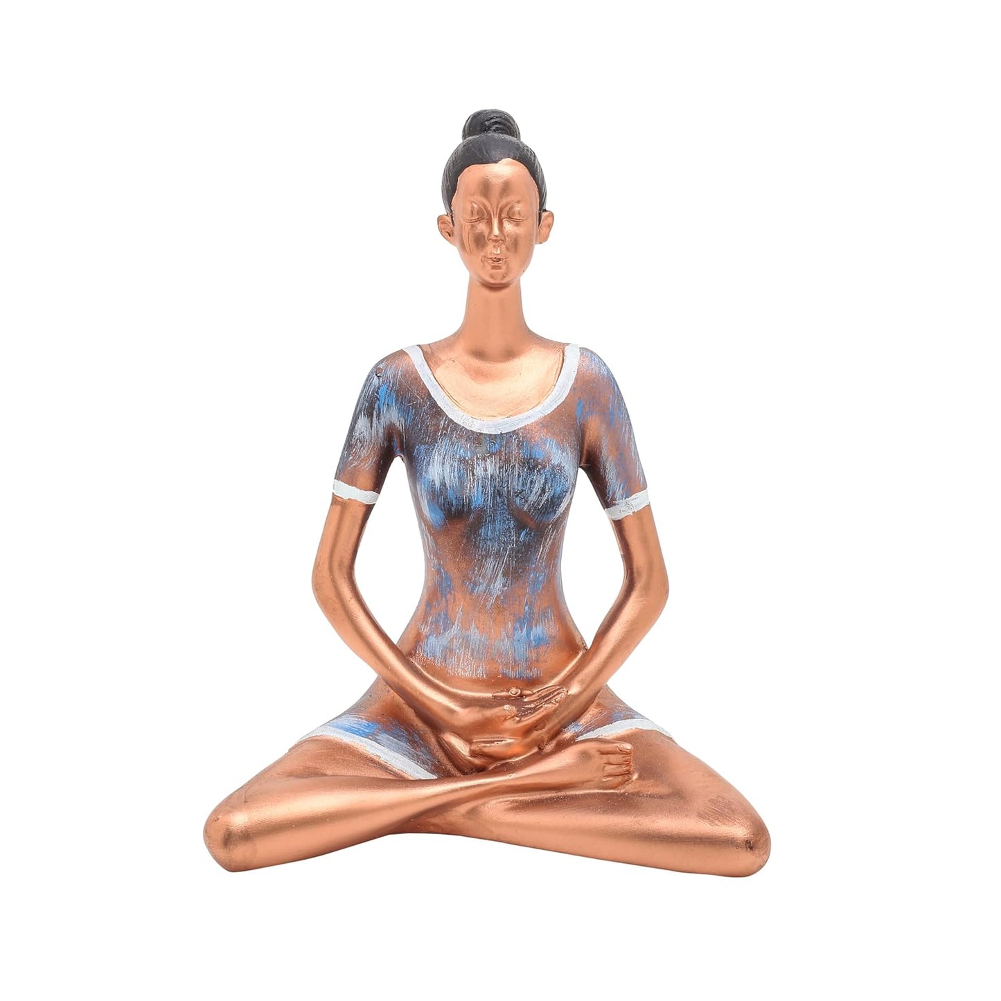 Yoga Posture Lady Statue Elegant Female Figurine