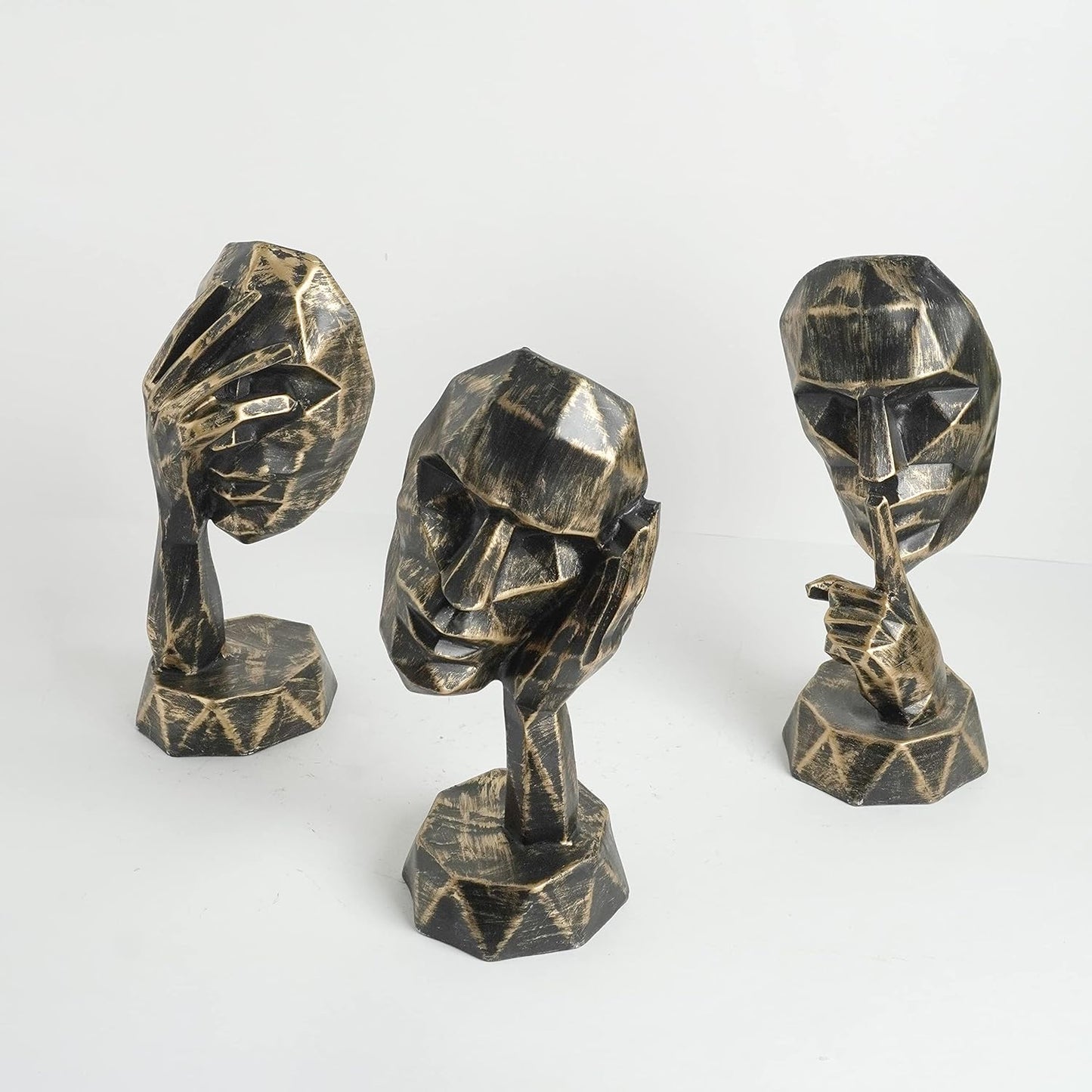 Modern Art Thinking Human face Statue