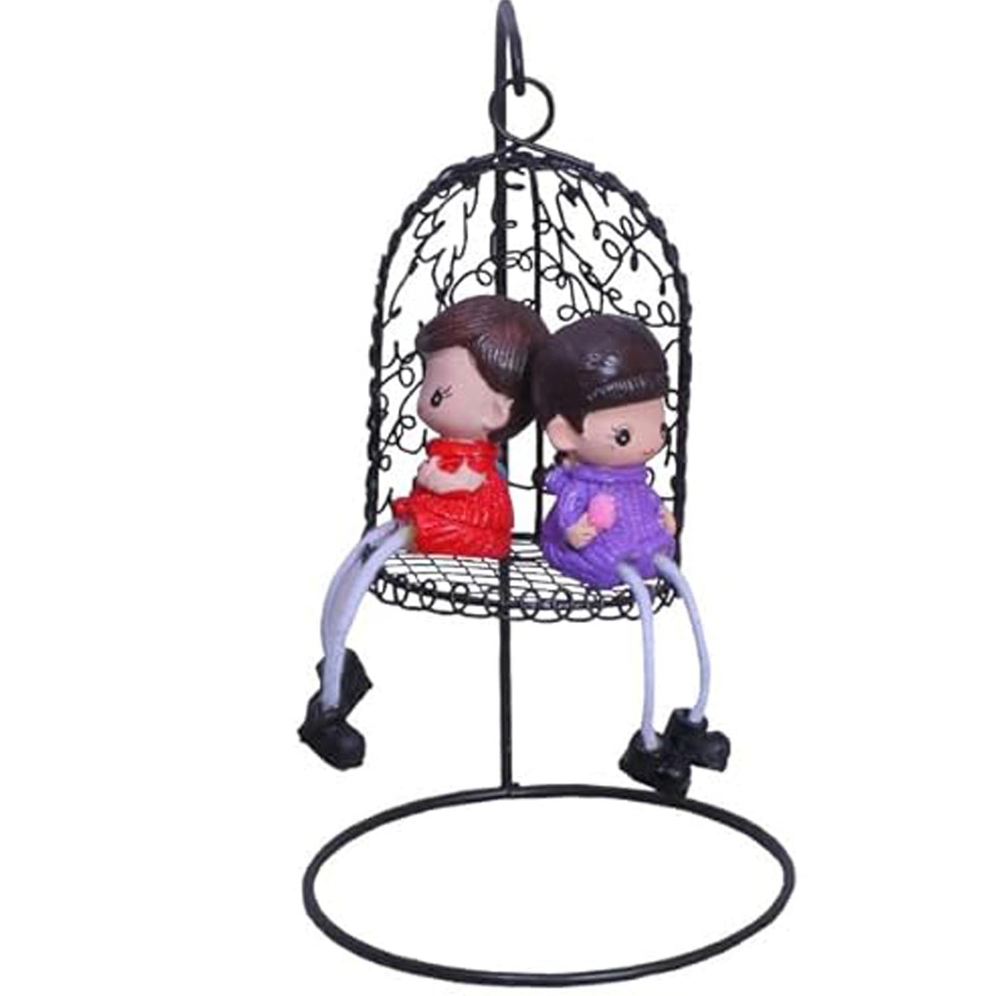 Romantic Couple Swing Decorative Showpiece