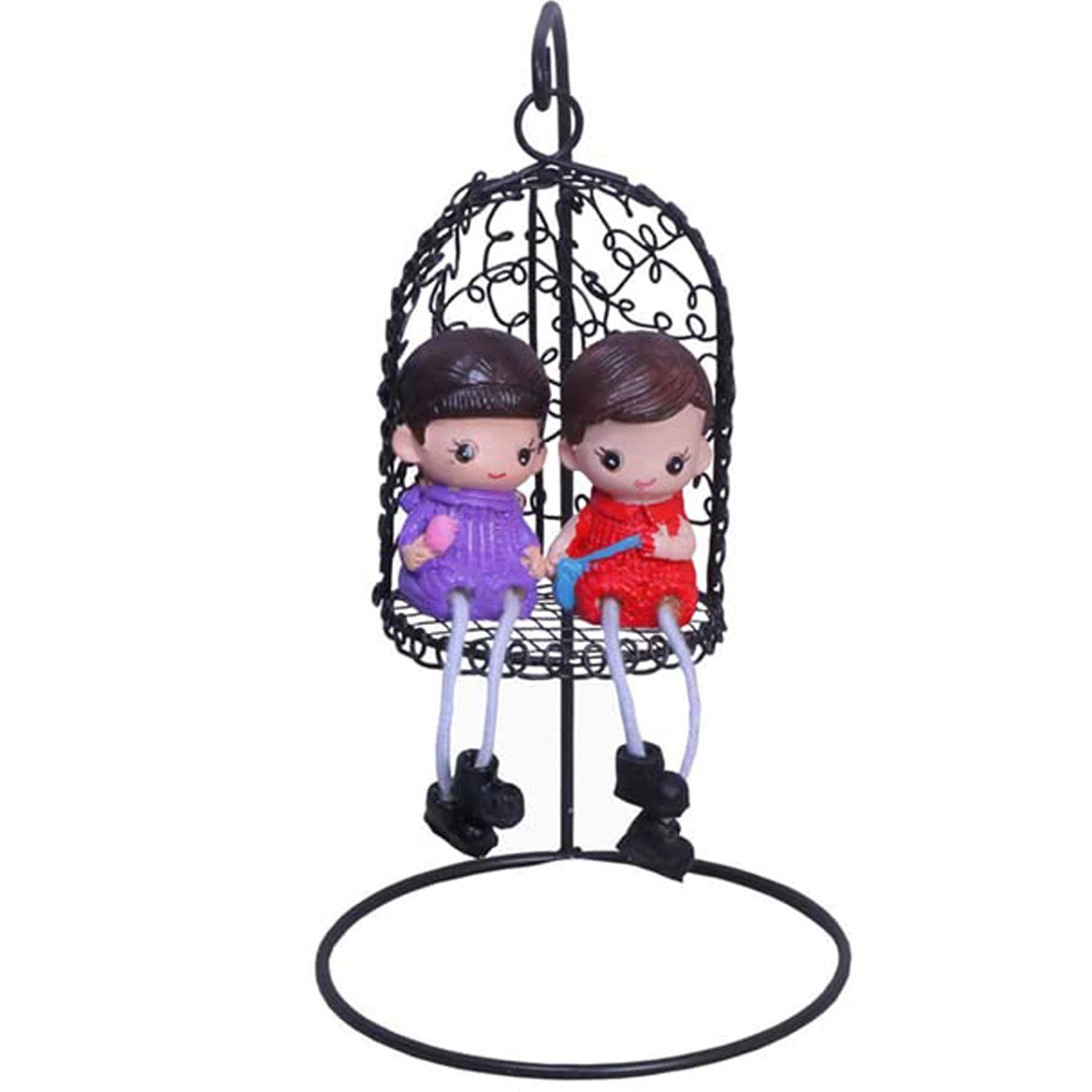 Romantic Couple Swing Decorative Showpiece
