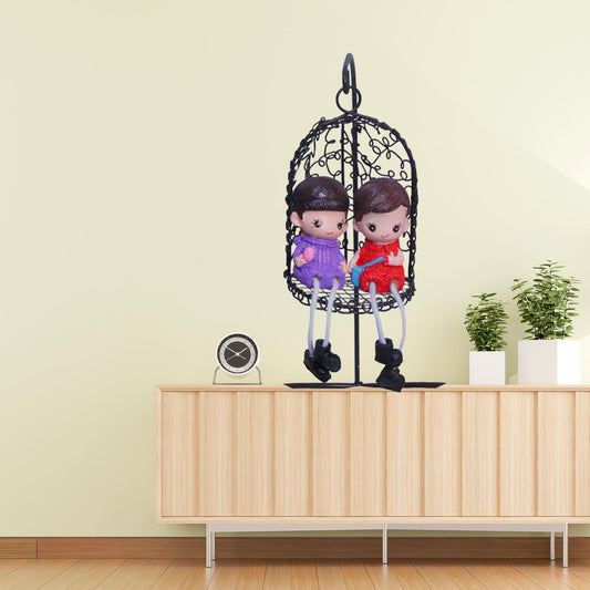 Romantic Couple Swing Decorative Showpiece