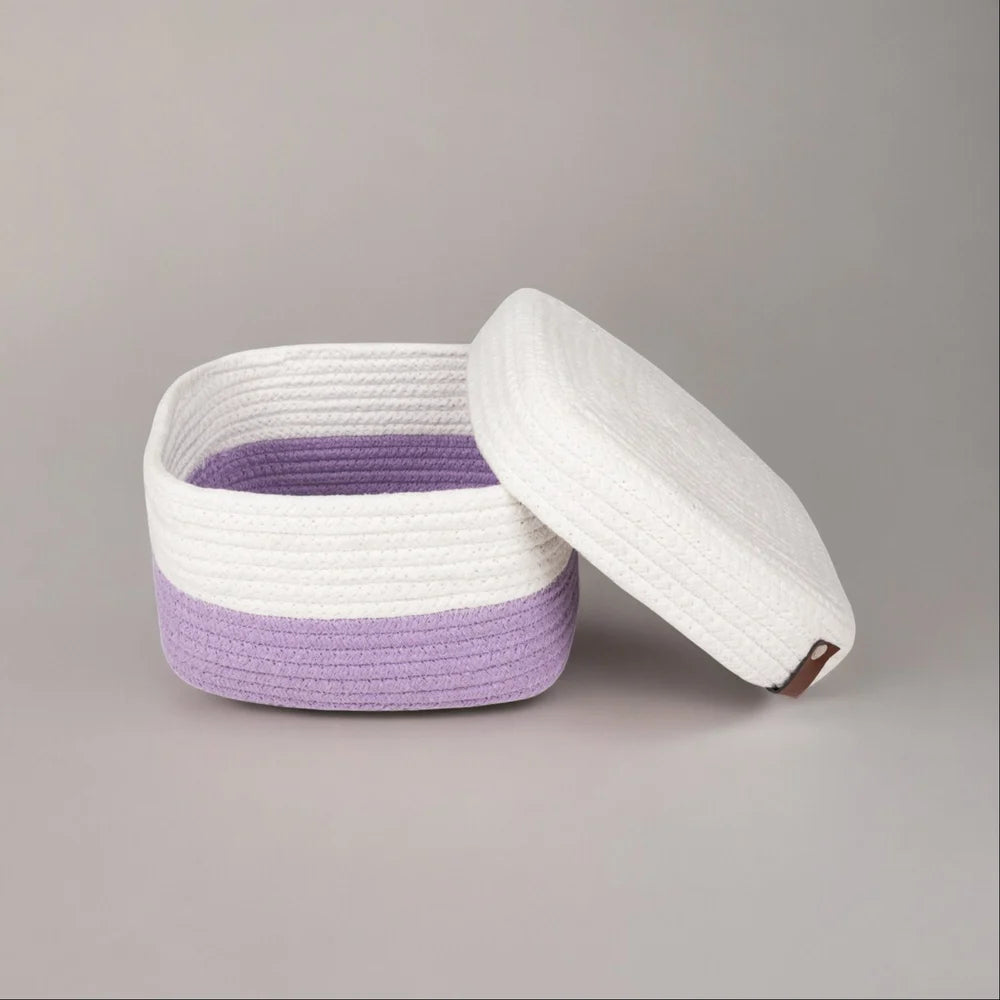 Cotton Rectangular Woven Basket