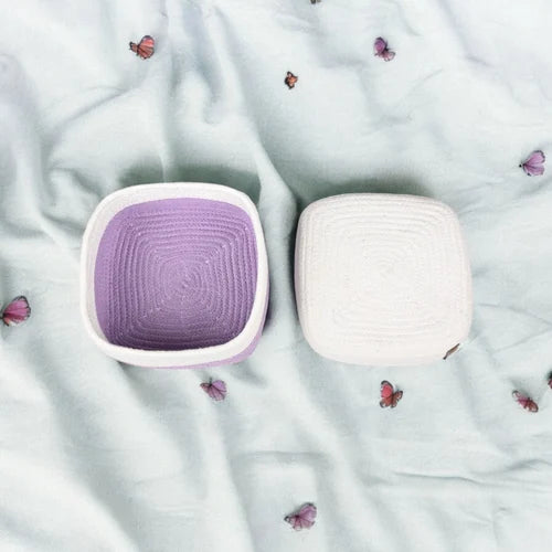 Cotton Rectangular Woven Basket