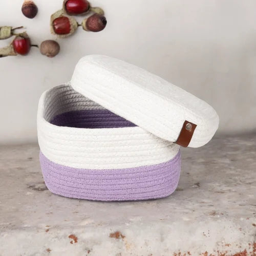 Cotton Rectangular Woven Basket