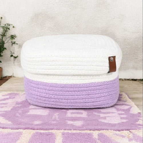 Cotton Rectangular Woven Basket