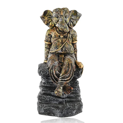 Ganesh Sitting on Stone